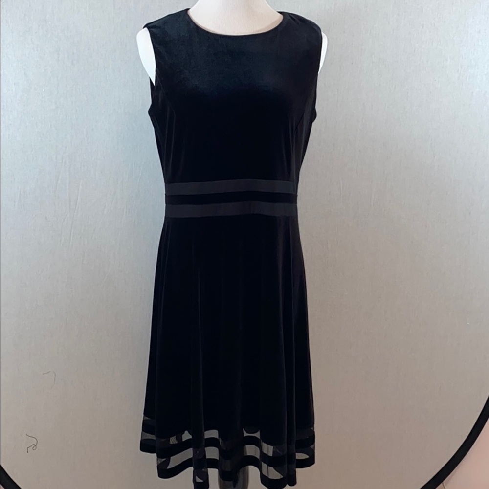 Calvin Klein sleeveless black dress, size medium